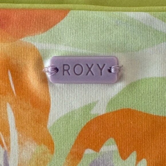 ROXY Retro Revo Reversible One Piece Open Back Tropical Swimsuit Size XL NEW - Picture 8 of 8